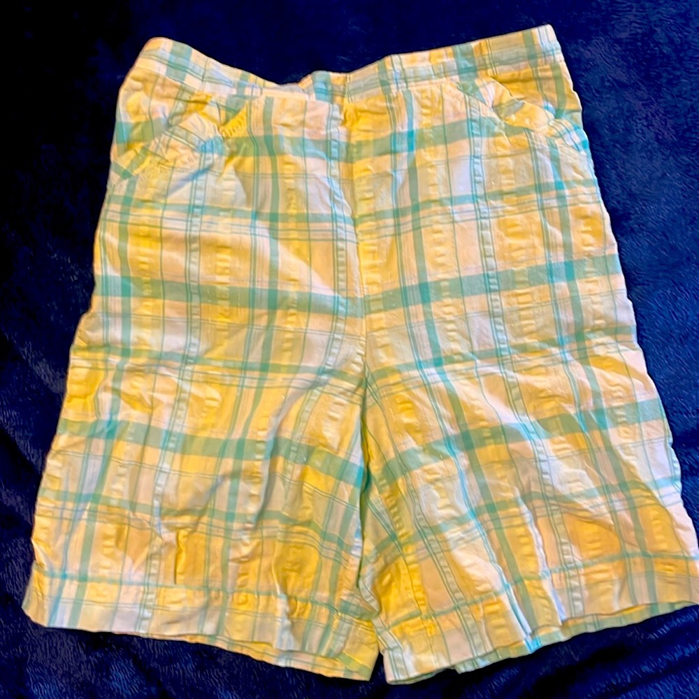 Alfred dunner plaid shorts (bin D)